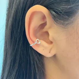 Piercing Fake Coração Vazado